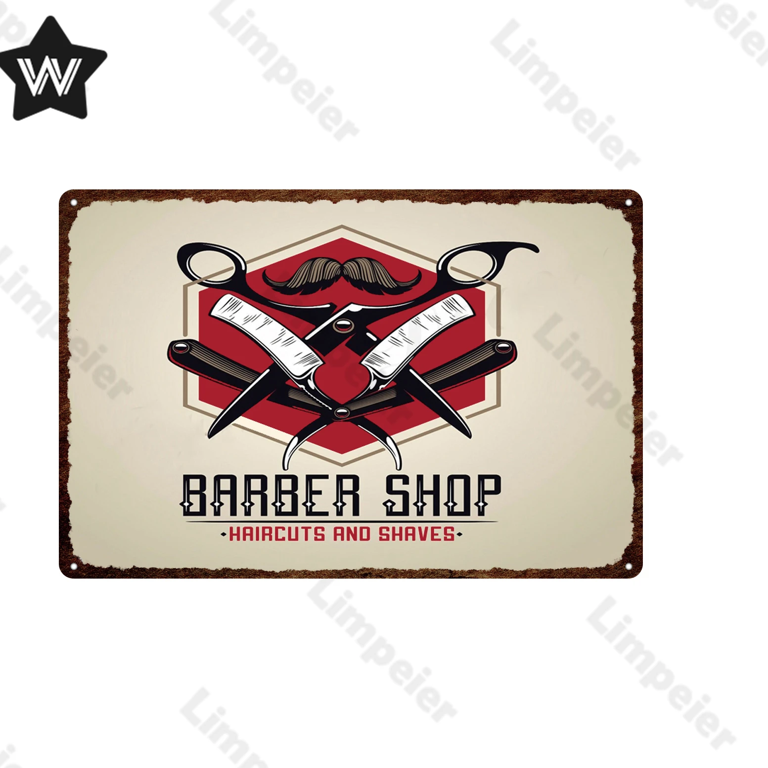 Металлический знак Route 66 винтажный яркий металлический барбершоп жестяной