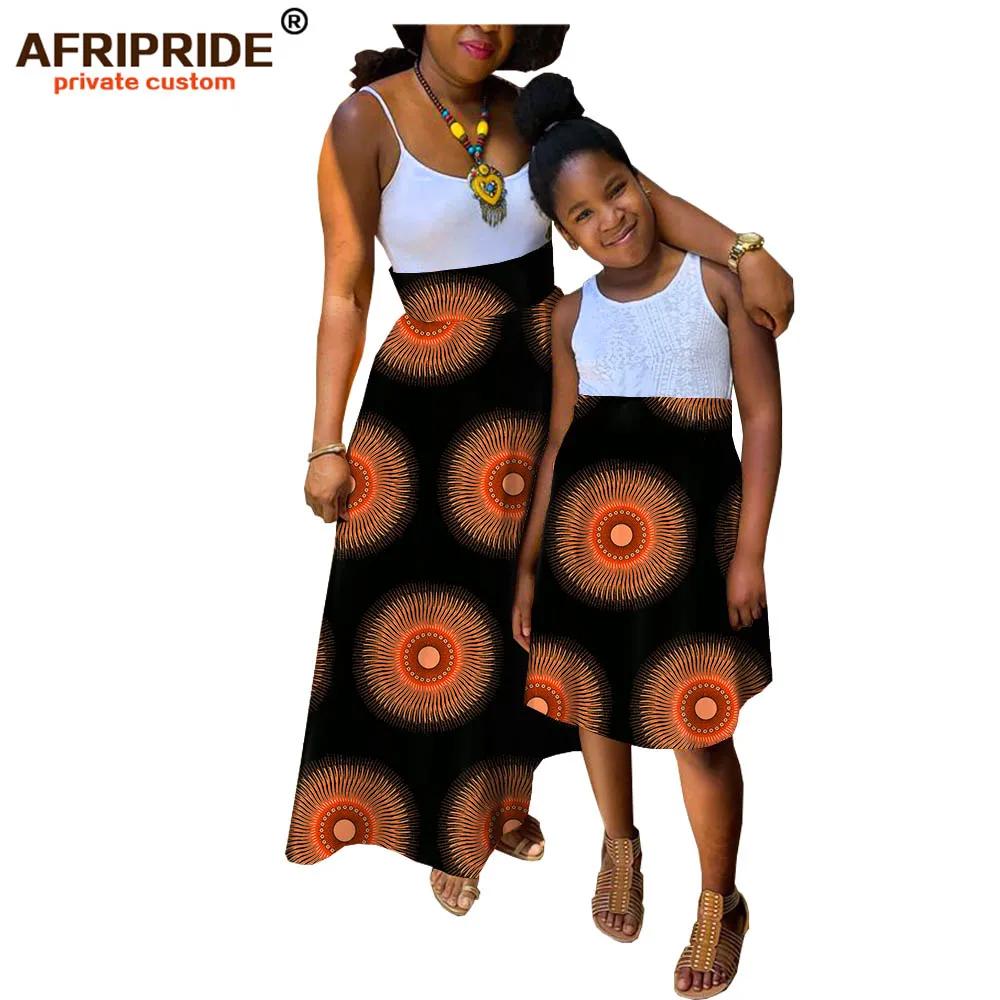 Afripride anakra/хлопковая юбка в африканском стиле с принтом Семейная одежда Юбка до