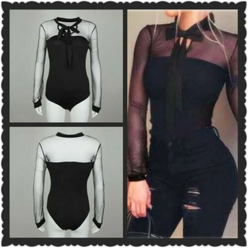 Однотонные черные женские боди с эластичной талией прозрачный бордовый женский