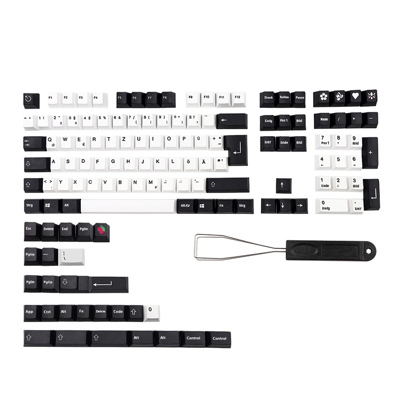 

Pbt колпачок для клавиш Cherry Profile Dye Subb колпачки для Mx переключателей ANSI Corsair STRAFE K65 K70 G710 + ключ