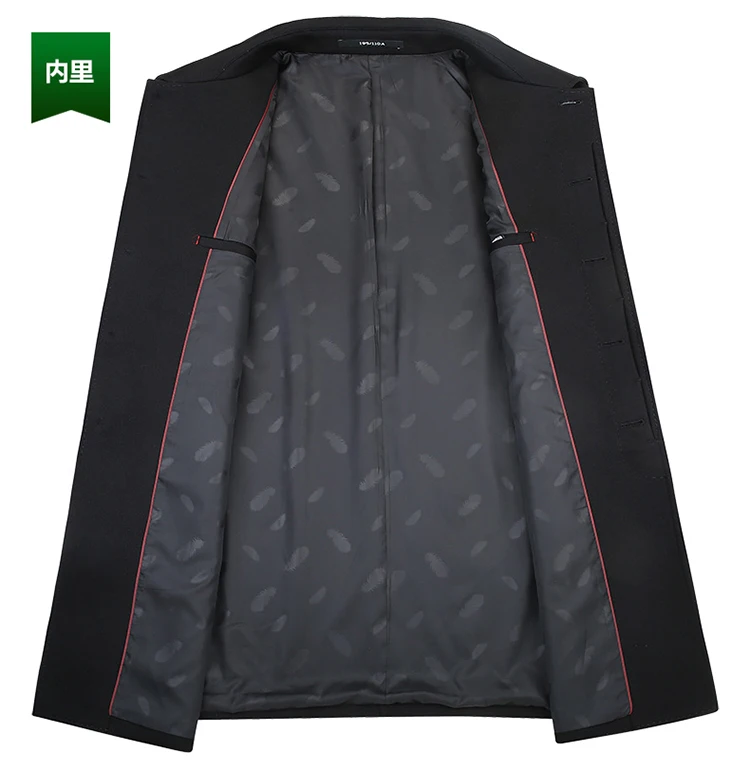 Размер 8XL 7XL 6XL осенний брендовый Тренч мужские высококачественные деловые мужские пальто длинное пальто черный Тренч куртка
