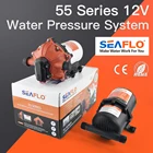 Мембранный Водяной насос SEAFLO 55 Series с аккумуляторным резервуаром 0,75 литра 5.0GPM 60PSI 12V Морская Лодка Яхта RV Caravan 5 камер