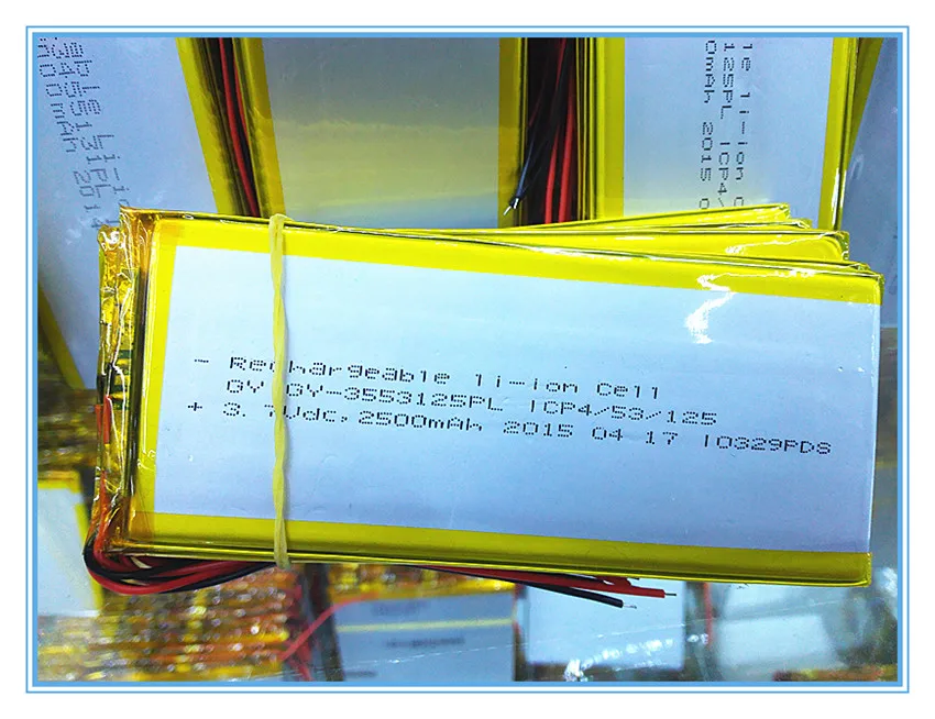 Лучший бренд батареи 3,7 V 2500mah 3553125 литий-полимерная аккумуляторная батарея для Mp4 Mp5 gps PAD Электронная книга планшетный ПК powe
