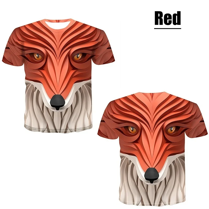 

Summer New Fun 3d Animal Men's Short Sleeve
