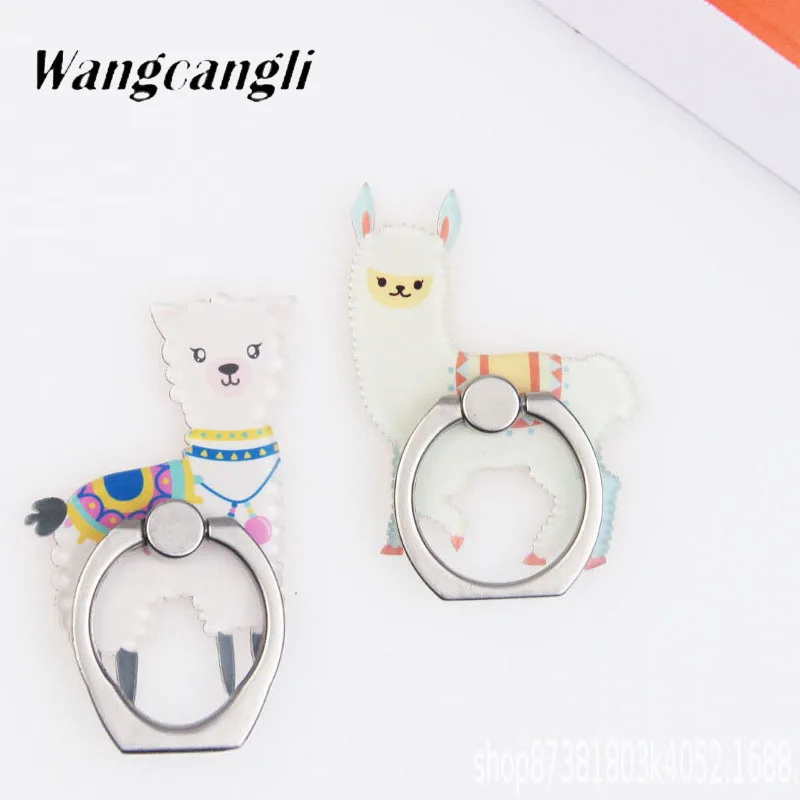 

2Pcs Ring Alpaca Rotating Tablet Phone Holder Desk Bracket Portable Holder Universal Bracket For Smartphone Mobile Support Table