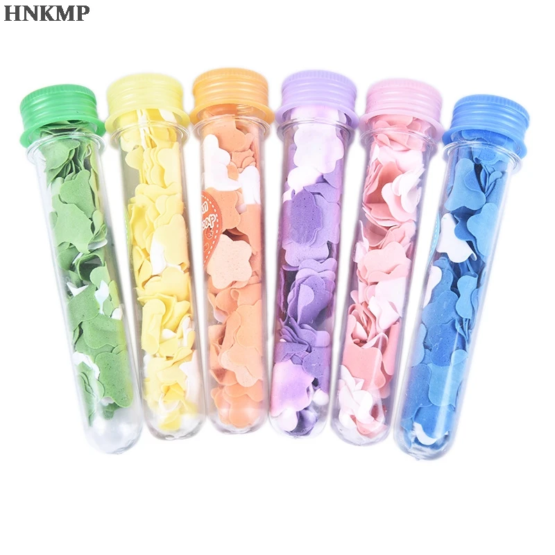 

1 трубка для путешествий Мини-ароматическое мыло для ванны детское мыло для рук бумажная трубка Портативный лепесток фруктов мыло цветок бу...