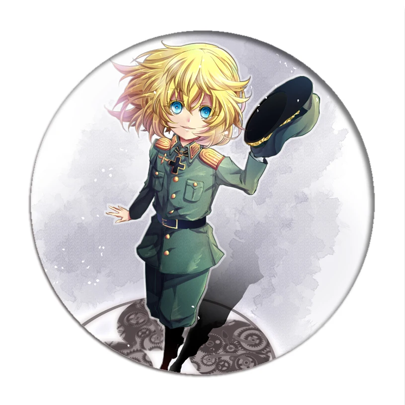 Сага о Тане злые Значки для косплея Таня дегуреплефа брошь икона коллекция