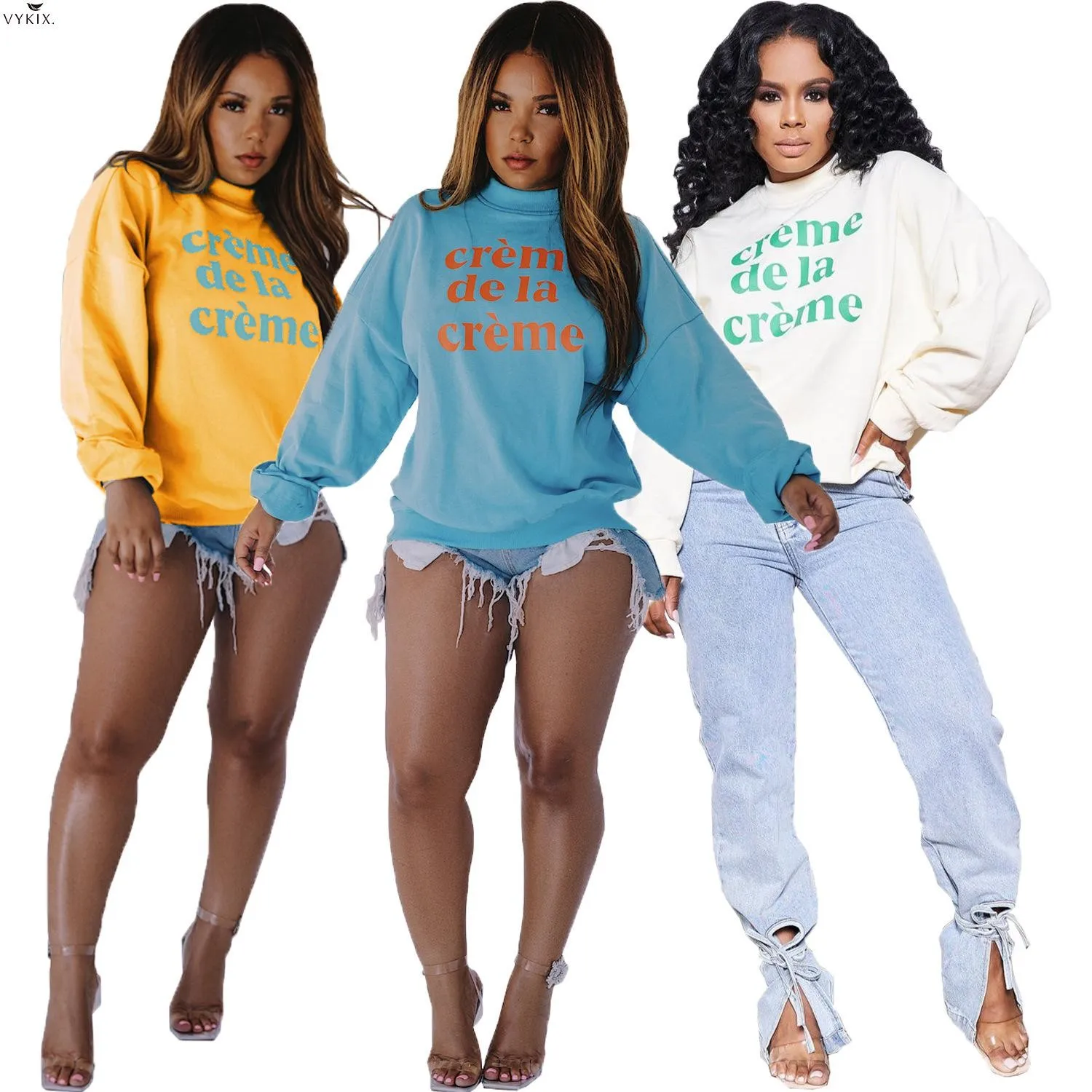 

New Fashion Women Autumn Winter Letter Print Long Sleeve Sweatshirts Classic Activewear O-neck Pullloverstreetwear Hoodies Tops