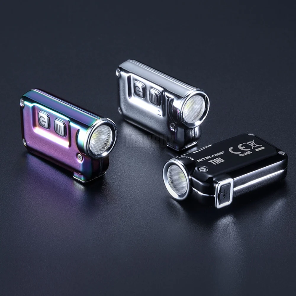 Nitecore Тини SS USB перезаряжаемые из нержавеющей стали светодиодная подсветка ключа