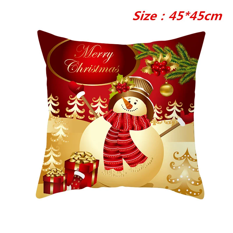 

New sofa pillow bedside pillowcase Christmas cute pillow creative cartoon gift Christmas decoration