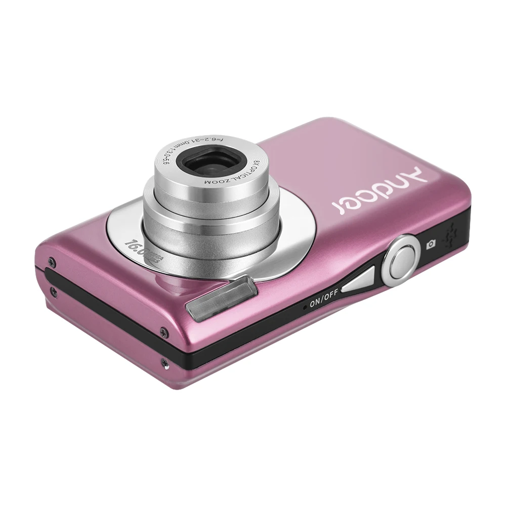 2018 Andoer камера ЖК экран детский подарок видеокамера 16MP 720P HD Цифровая 8X оптический