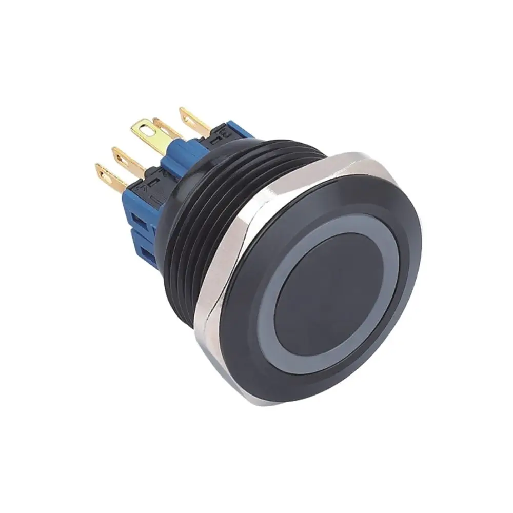 

10 Pieces 25mm 3V 6V 12V 24V 110V 220V LED Ring Illuminated Momentary Push Button Switch+CE+RoHS