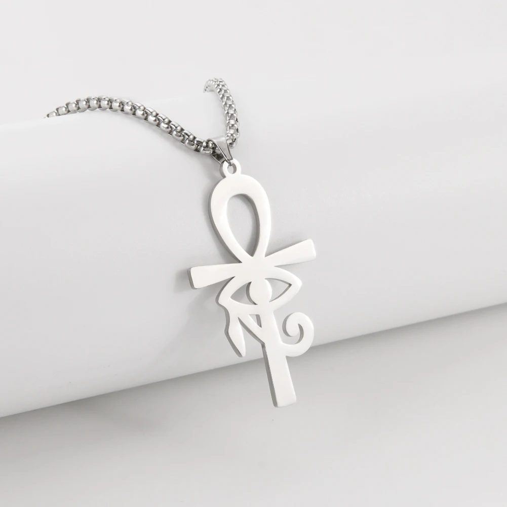 My shape Ожерелье с подвеской в виде креста Египет глаз Гора мужские и женские