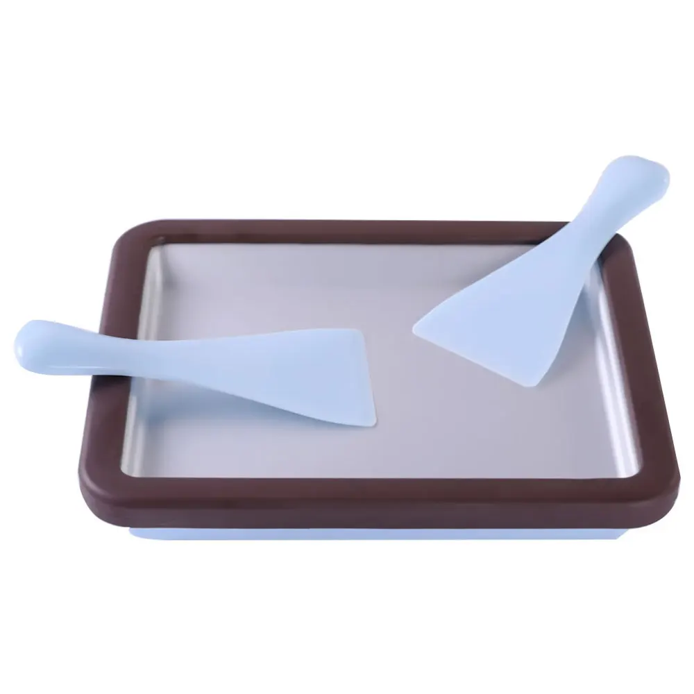 Квадратная машина для приготовления жареного йогурта домашний мини поднос