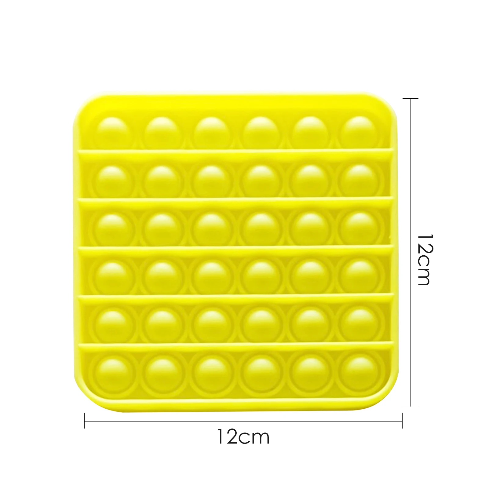 

Silicone Ush Pop Bubble Round Square P Sensory Round Fidget Toy Stress Reliever Toys For Children Adults All Ages