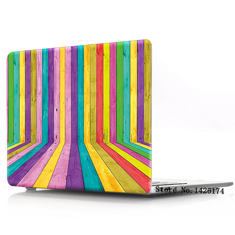 3D чехол под дерево для Apple Macbook Air Pro Retina 11 12 13 15 дюймов 3 4 A1932 + подарок|Сумки и чехлы