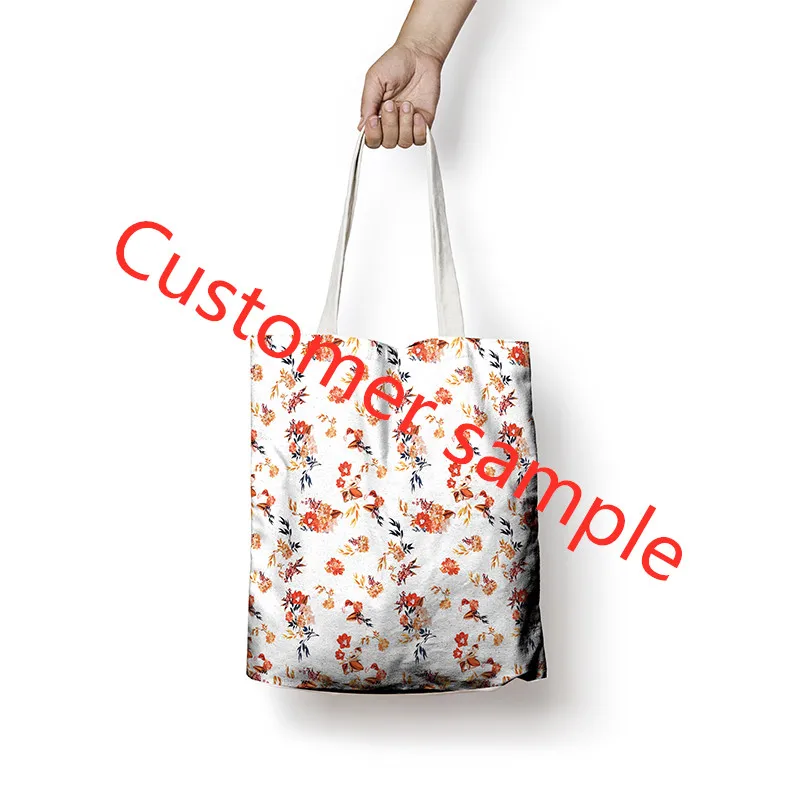 Hot Factory Custom Canvas Bag 3D Print Personalized Tote Logo Face Landscape Letter Handbag High Quality Shopping | Багаж и сумки