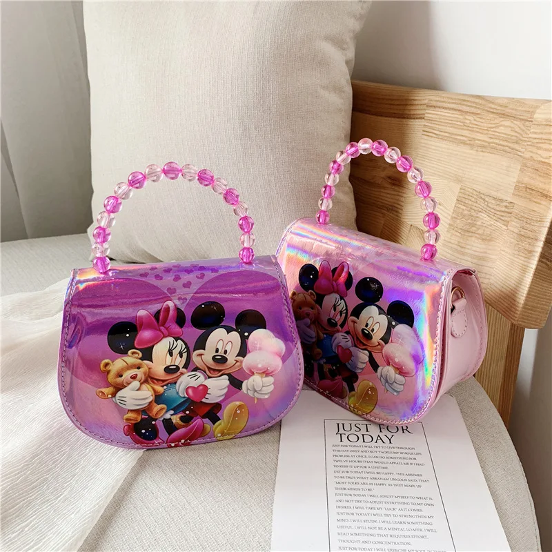 Disney лазерная сумка Детские Мультяшные Микки сумки с изображением мыши Tote модная сумка через плечо мультяшная сумка через плечо сумки-мессенджеры