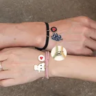 Парные браслеты 2 шт.компл., милые Мультяшные браслеты с изображением собаки, животных, браслеты, магнитные браслеты, браслеты дружбы, браслеты, подарок для влюбленных