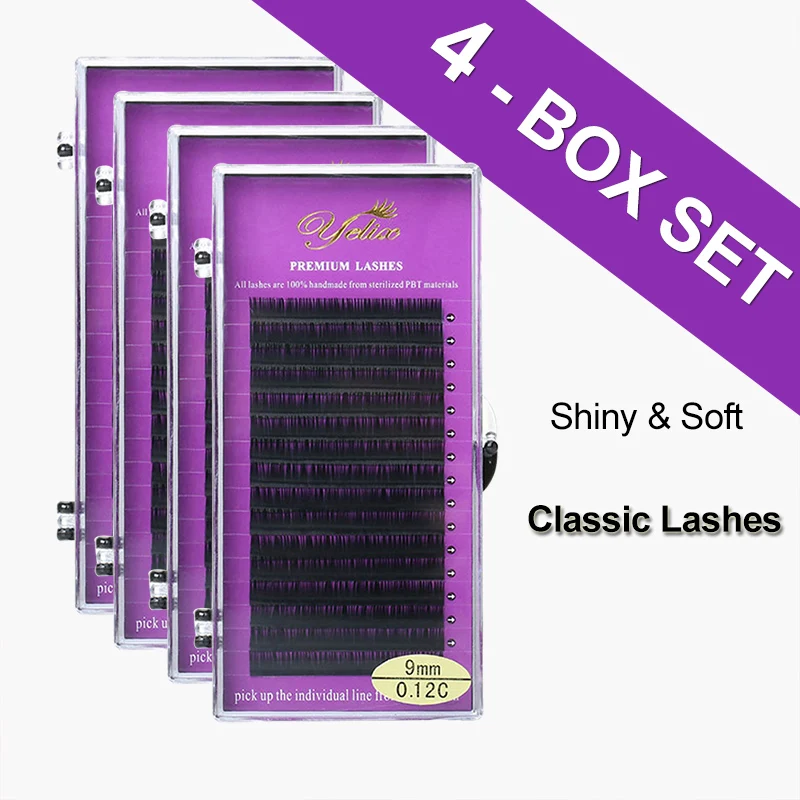 4 накладные ресницы из искусственного меха норковые натуральные для наращивания