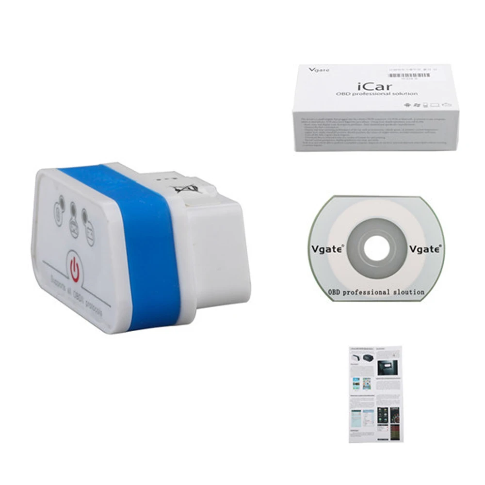 Считыватель кодов Vgate iCar2 ELM327 obd2 BTelm 327 V2.1 obd 2 BT ELM OBDII автомобильный диагностический