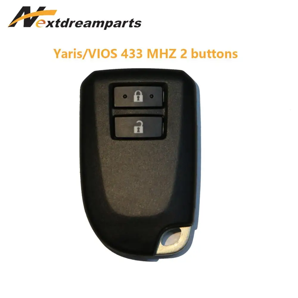 Оригинальный умный ключ 8A для Toyota Yaris VIOS 433 МГц 2 кнопки BS1EW 89904 0H010|Ключ от авто| |