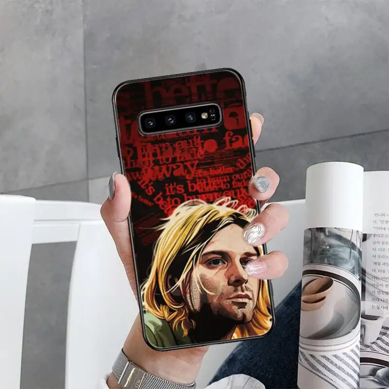 

Nirvana Kurt Cobain Phone Cases For Samsung Galaxy S20 Ultra S20 Plus S10 S9 S8 Plus S7 Edge S21 Plus