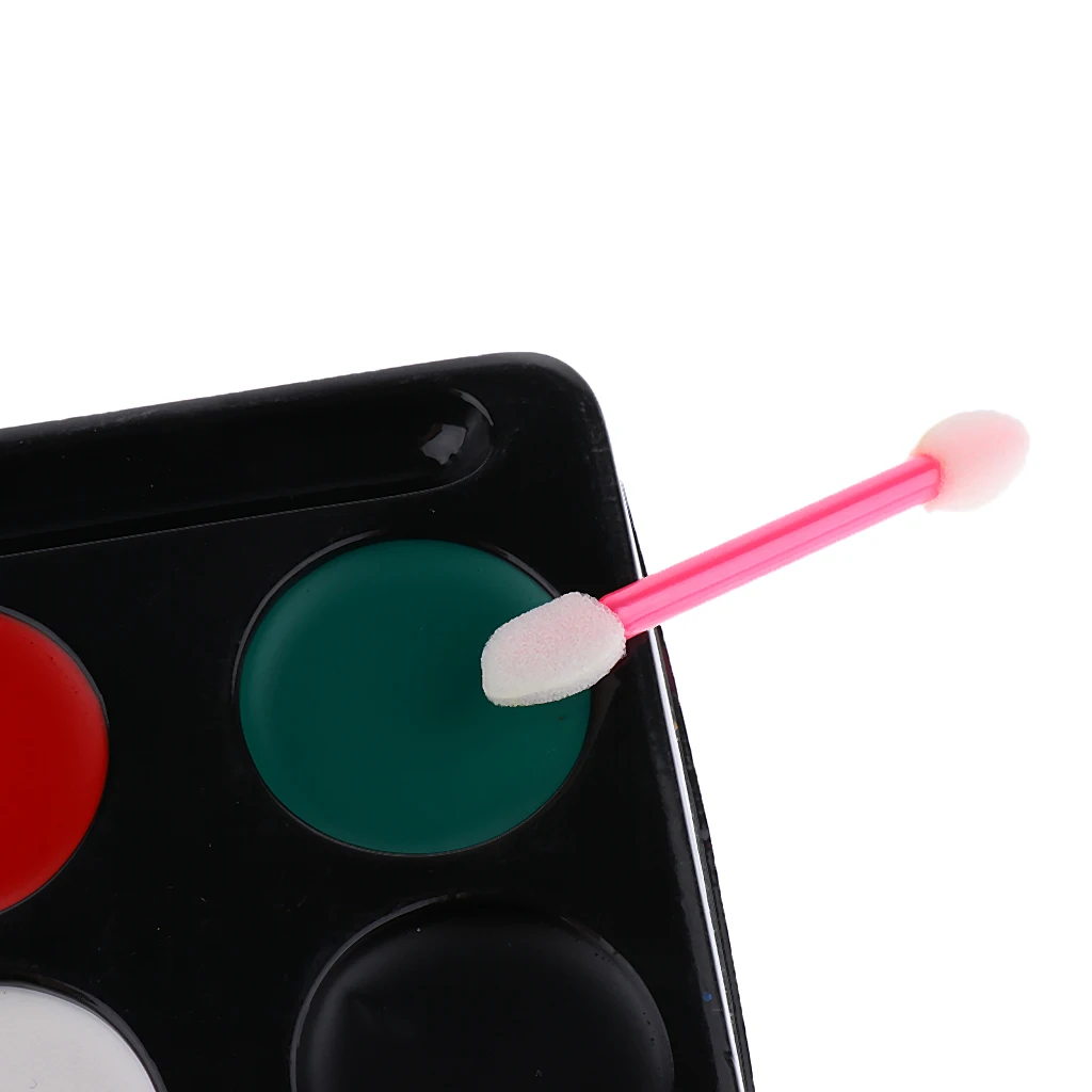 Красочная 6 видов цветов краска для лица Палитра нарядное платье клоун