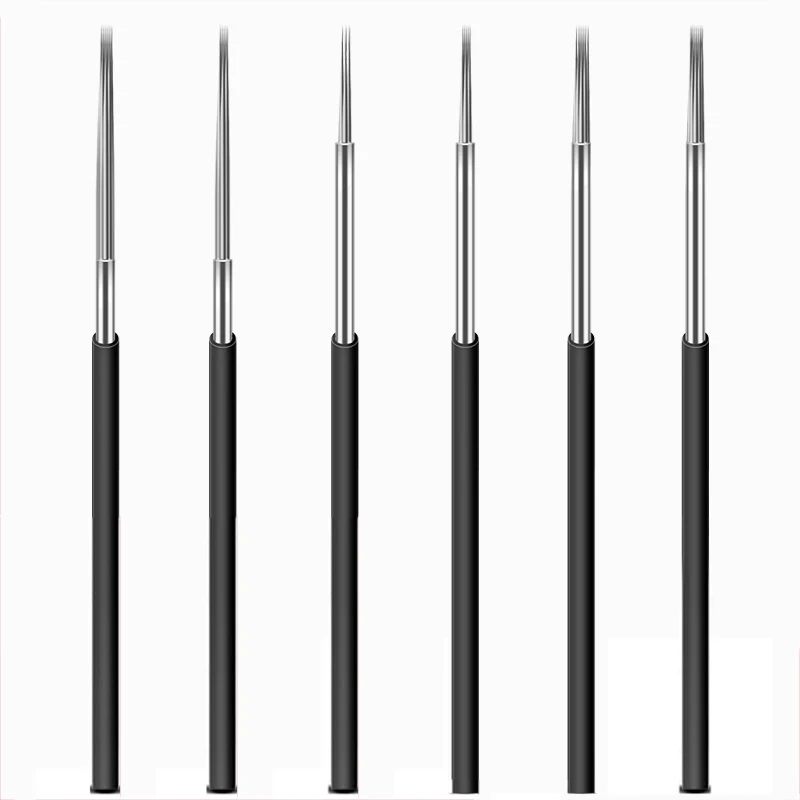 10pcs microblading needles Manual Needle for Fog Eyebrow Round Needles Semi Permanent Makeup tool