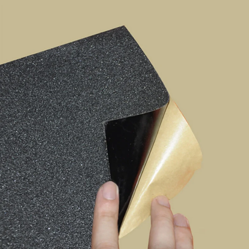 

Black Skate Scooter Sandpaper Sticker 1PC Perforated Skateboard Deck Tape Skateboard Sand Paper Tape 80cm*20cm 1