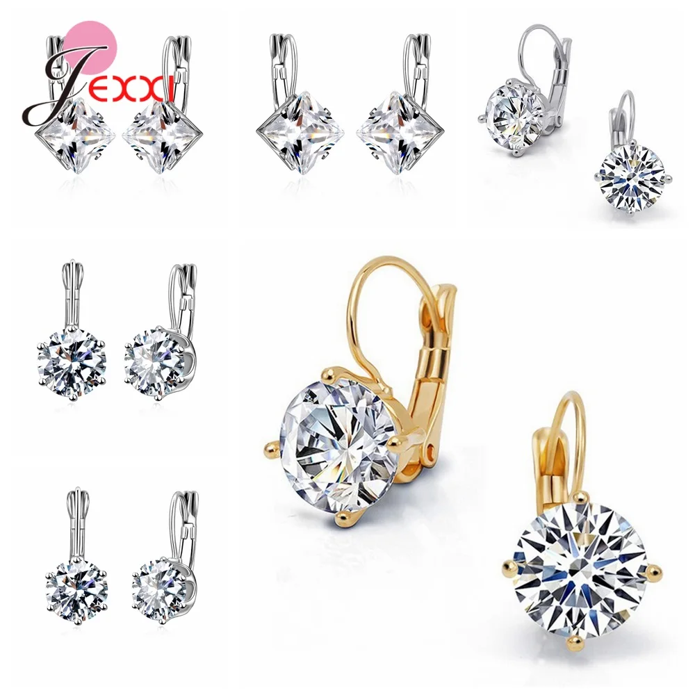 Новые модные дешевые серьги из стерлингового серебра 925 пробы с кубическим