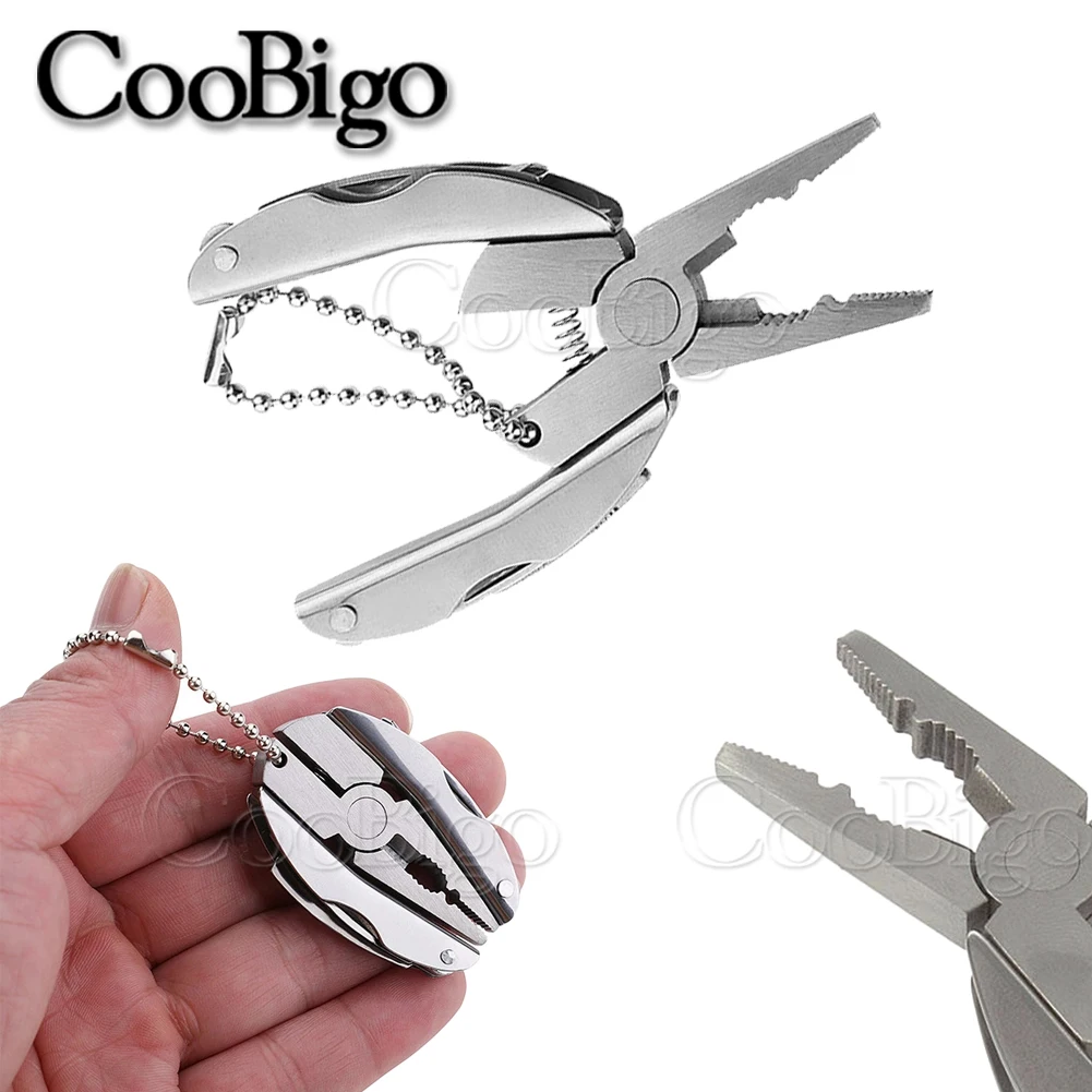 Складные многофункциональные мини плоскогубцы инструмент из нержавеющей стали