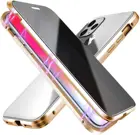 Магнитный чехол для iPhone 12, 11 Pro, XS Max, XR, X, 8, 7 Plus, двусторонний, с защитой от подглядывания
