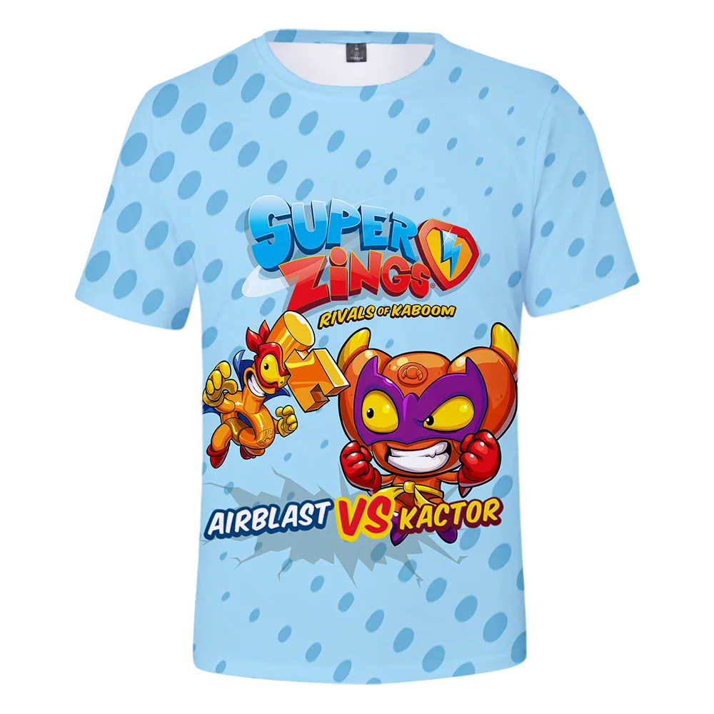 

Novelty Summer Boys T-shirts Cartoon Super Zings Tee Men/women T shirt Toddler Teenage Short-Sleeved Anime Superzings Tops