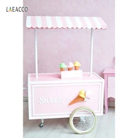 laeacco ice cream cart scene baby newborn portrait photography backgrounds custom photographic backdrops for home photo studio