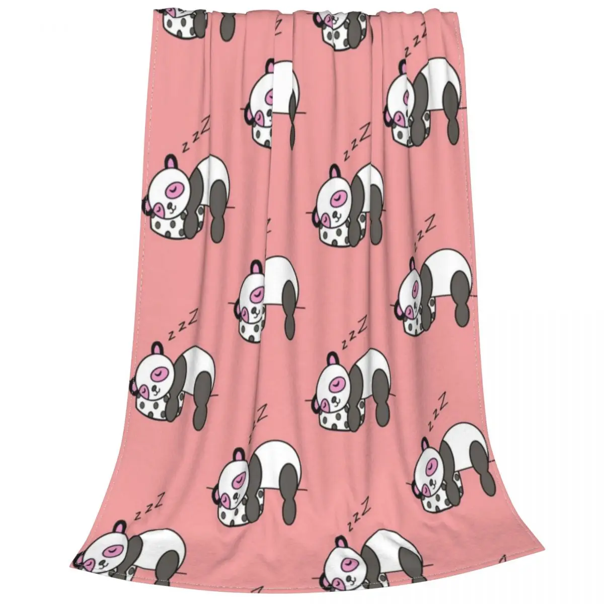 

Panda Nap Blankets Coral Fleece Plush Spring/Autumn Cute Zoo Breathable Warm Throw Blanket for Sofa Travel Rug Piece