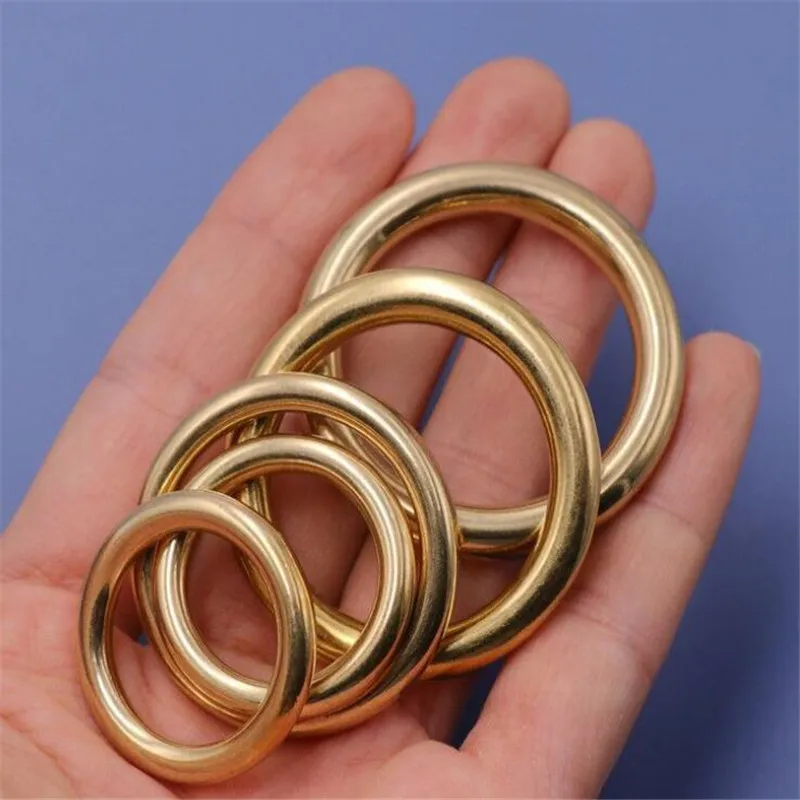 100% латунная пряжка в форме собаки крючок застежка Пряжка зажимы брелоки D круглые