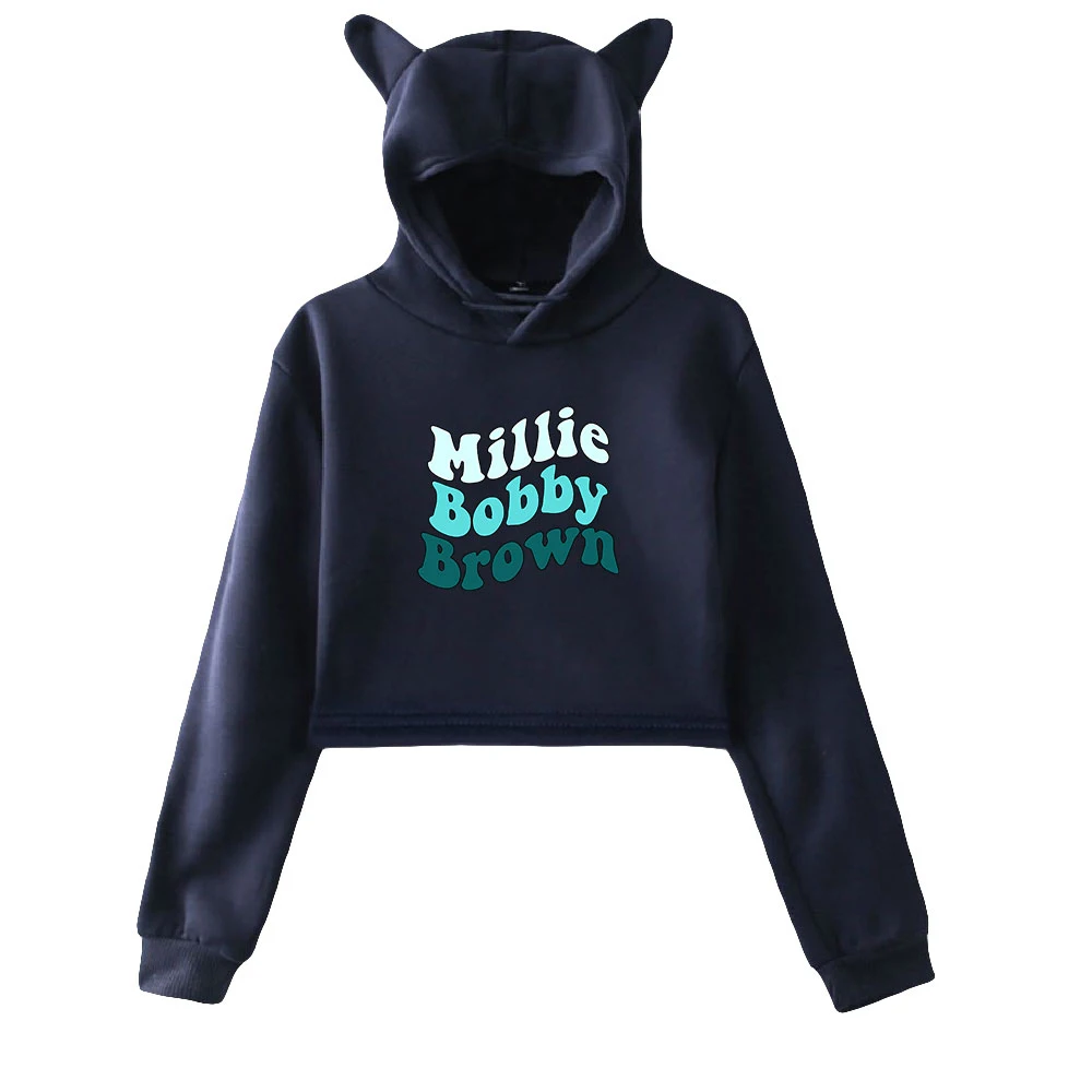 

Millie, коричневая толстовка с капюшоном с кошачьими ушками, Женская толстовка с длинным рукавом и капюшоном, хит продаж, повседневные женские ...