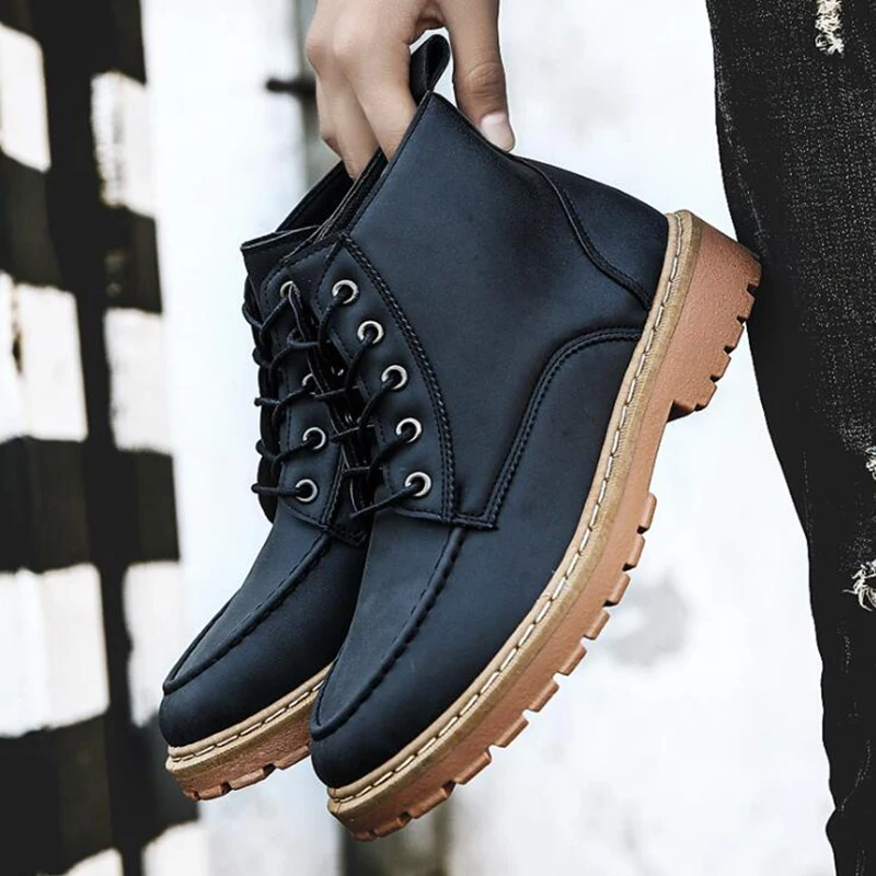 Мужская обувь прошитая нить ботинки челси для мужчин Повседневная хлопковая