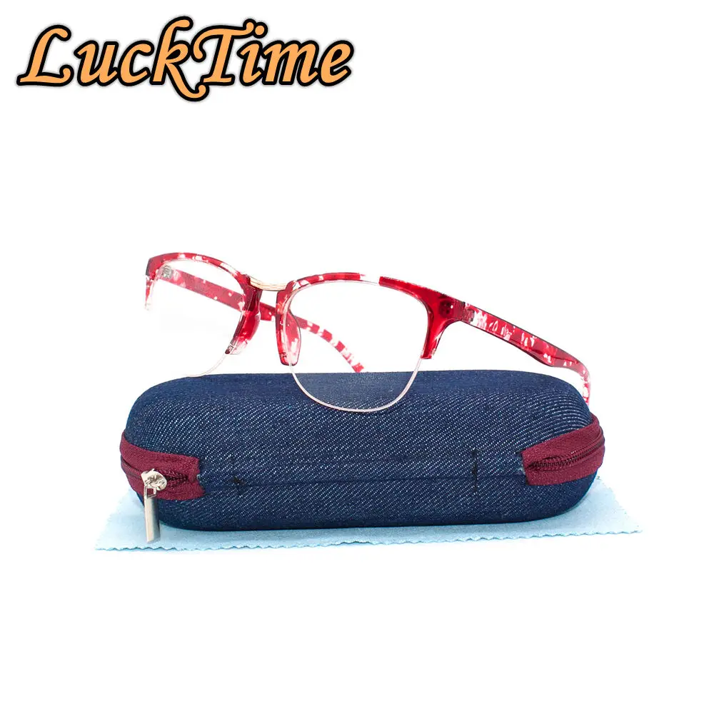 LuckTime повседневные полуоправы для очков модные квадратные женские очки