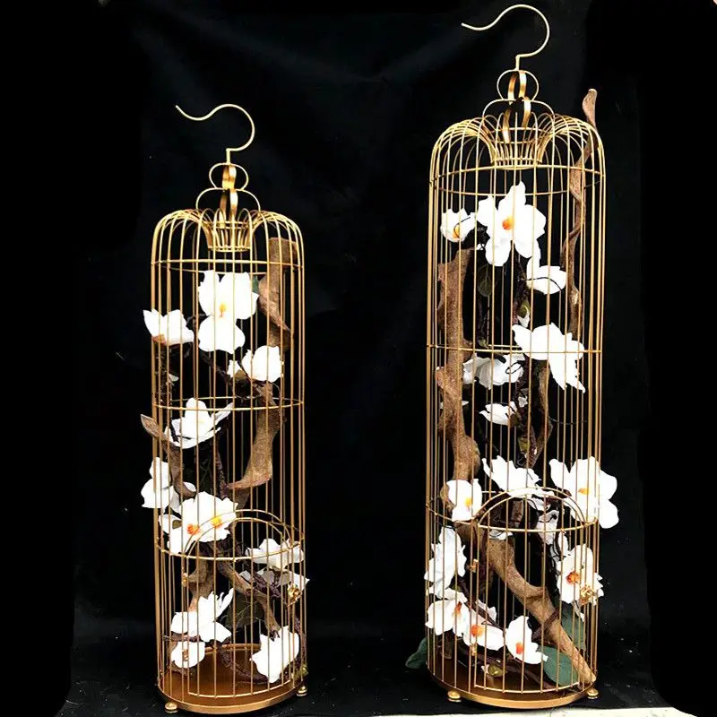 1 шт. декоративная железная клетка в европейском стиле|Птичьи клетки и гнезда| |