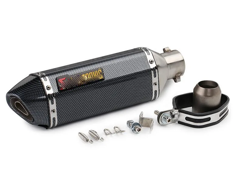 Sticker 36-51 мм Универсальный мотоцикл Akrapovic выхлопная Модифицированная глушитель труба скутер питбайк грязь Мотокросс для Yamaha R1 ER6N CBR250R - Цвет: Sticker