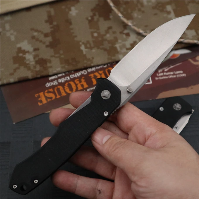 Складной нож G10 Ручка для мытья камня D2 лезвие подшипник тактические карманные