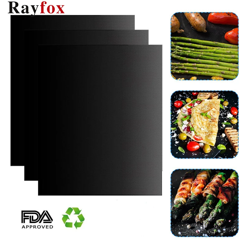 Кухонные аксессуары коврик для барбекю на гриле многоразовые антипригарные