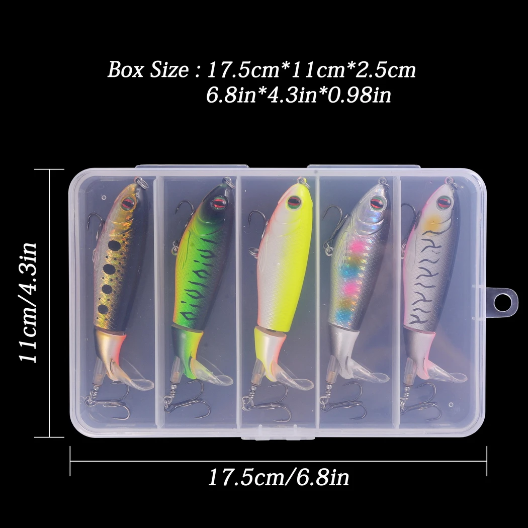 5 шт./кор. Whopper Plopper 10 см плавающая Поппер рыболовные приманки искусственные
