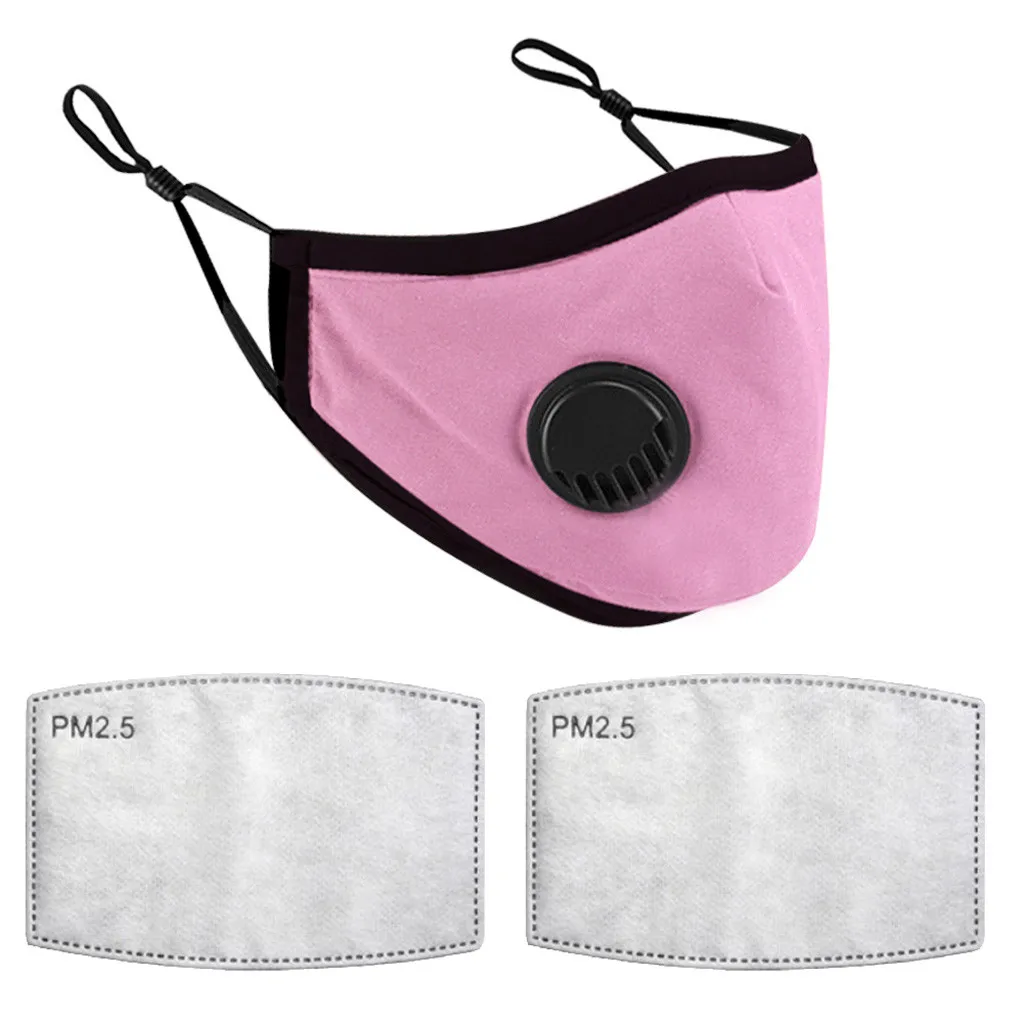 

1PC + 2 Filters Children Mouth Cover Boys Girls Cotton Face Mask Kids Outdoor Windproof Dustproof Mask Protective mascarillas