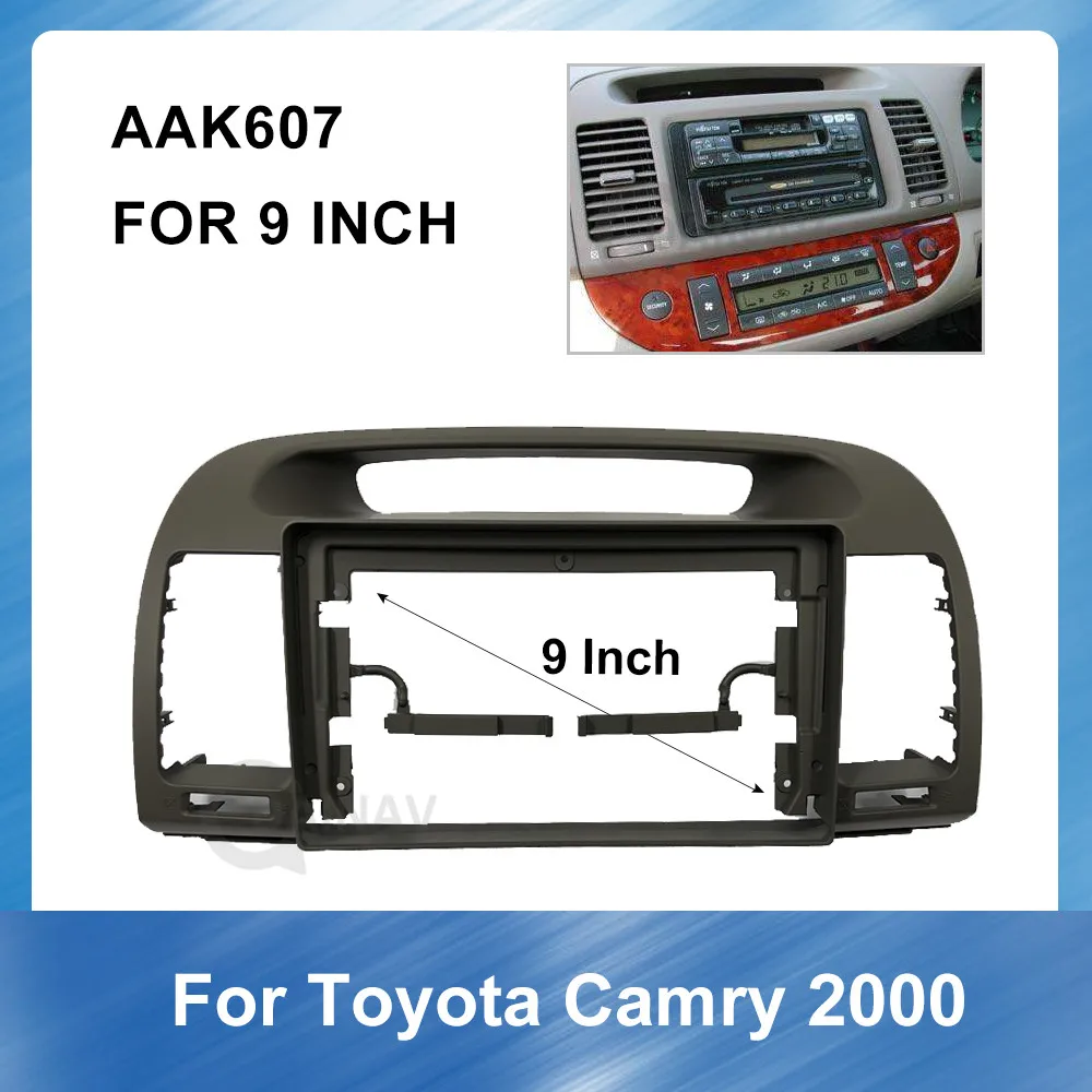

9 Inch 2din Car Auto Radio Multimedia fascia For Toyota Camry 2000 stereo panel for mounting car panel dual Din CD DVD frame