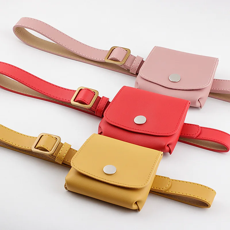 Поясная Сумка из искусственной кожи для женщин модный простой стиль забавные