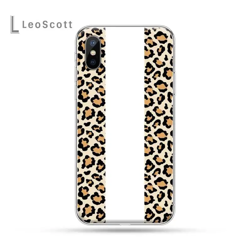 

Leopard Print Colorful painting Phone Case for iPhone 11 12 pro XS MAX 8 7 6 6S Plus X 5S SE 2020 XR