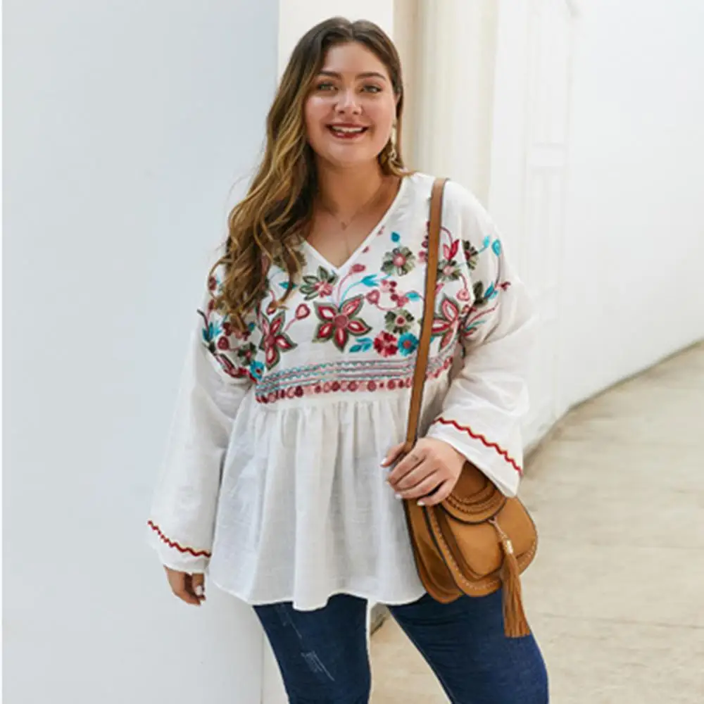 Шифоновая рубашка с длинным рукавом и v образным вырезом свободная повседневная